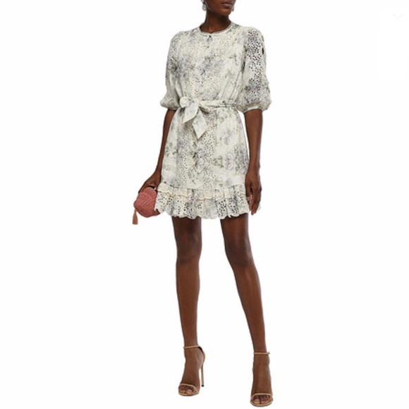 Zimmermann Dresses & Skirts - ZIMMERMANN Belted broderie anglaise linen dress